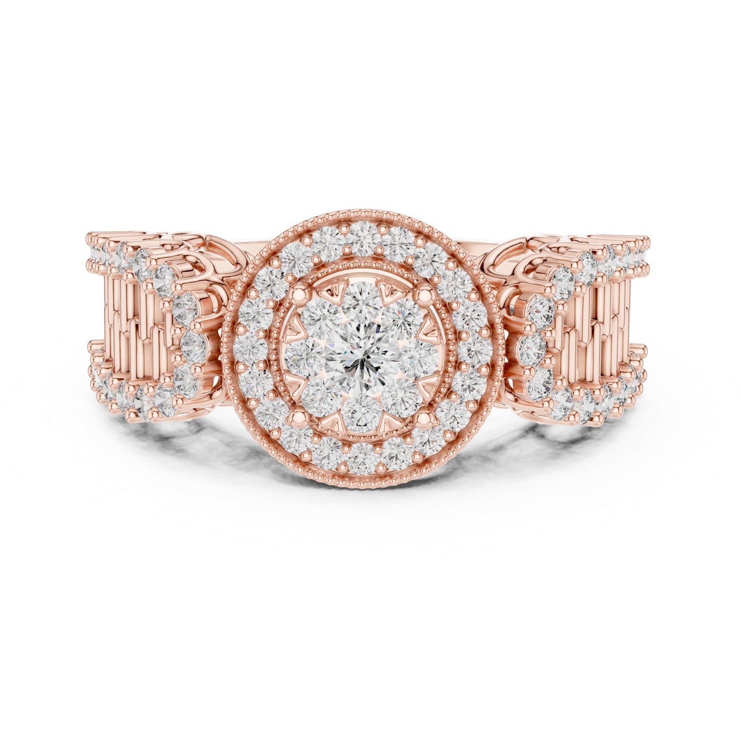 18K White Gold Round Lab-Grown Diamond Wedding Ring for Women | Pure Carat