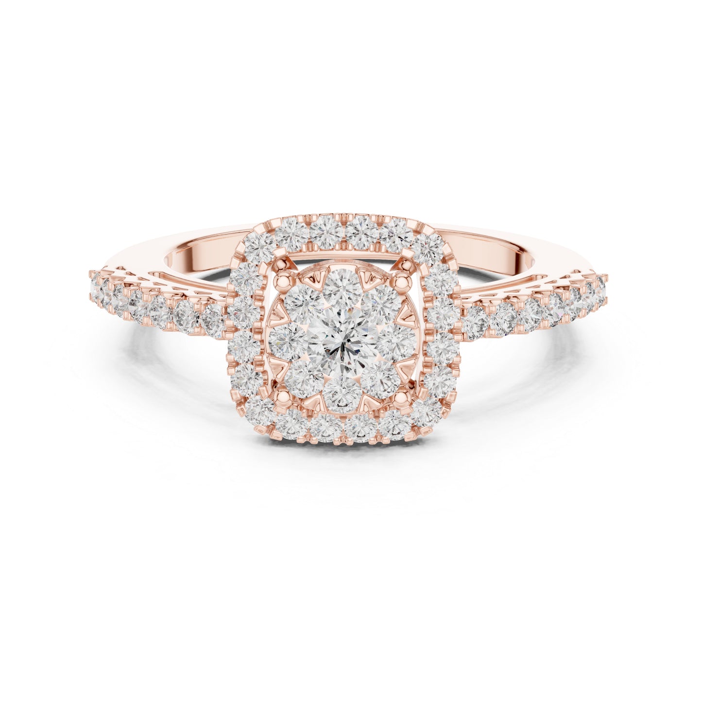 14K Yellow Gold Round Lab-Grown Diamond Engagement Ring for Women | Pure Carat