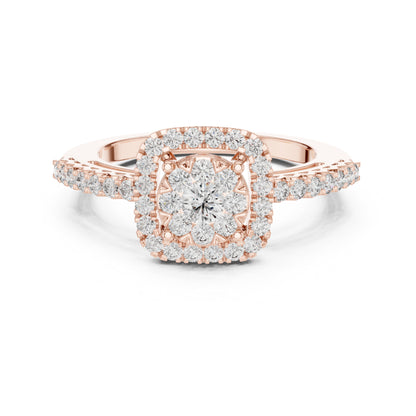 14K Yellow Gold Round Lab-Grown Diamond Engagement Ring for Women | Pure Carat