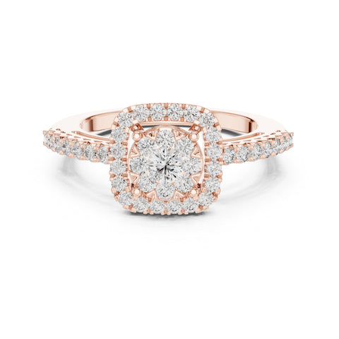 14K Yellow Gold Round Lab-Grown Diamond Engagement Ring for Women | Pure Carat