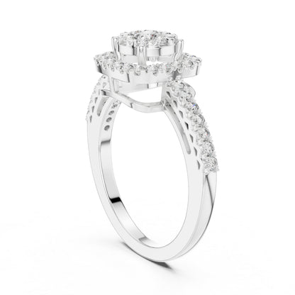 14K Yellow Gold Round Lab-Grown Diamond Engagement Ring for Women | Pure Carat