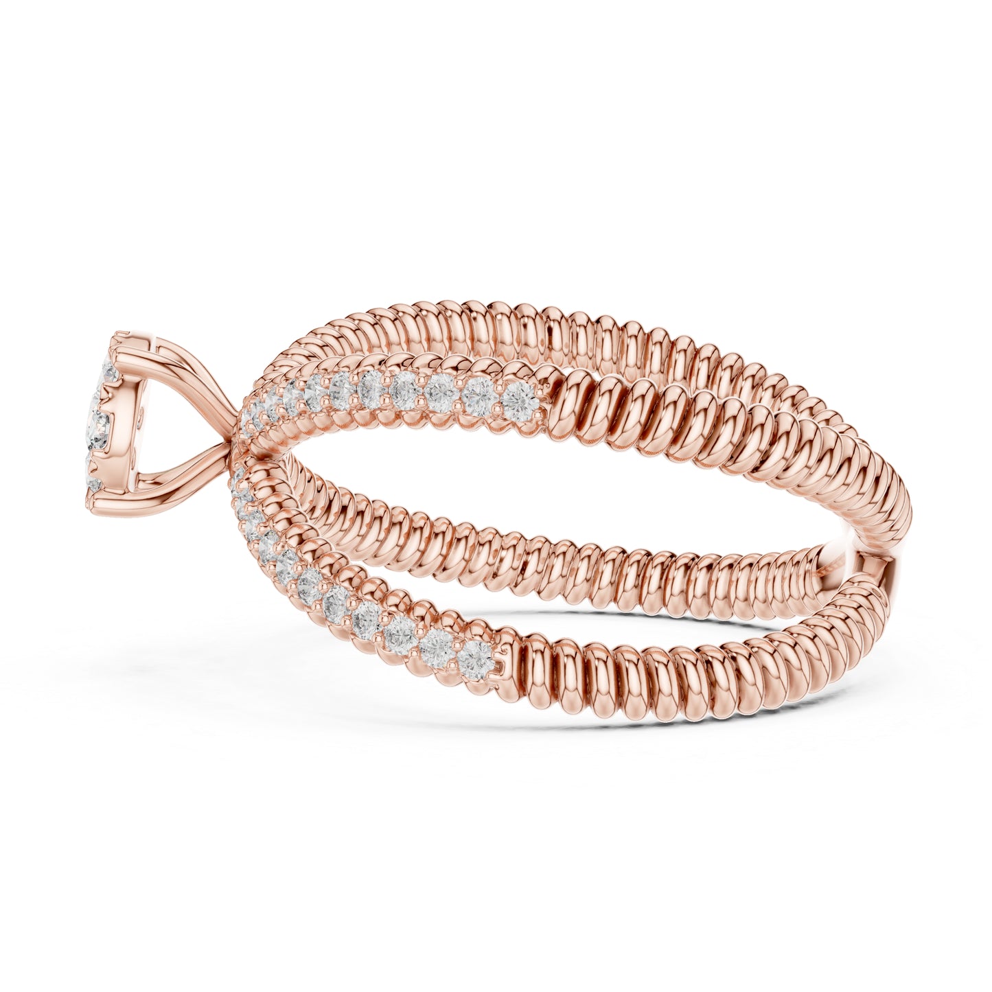 18K Yellow Gold Round Lab-Grown Diamond Everyday Wear Ring for Women | Pure Carat