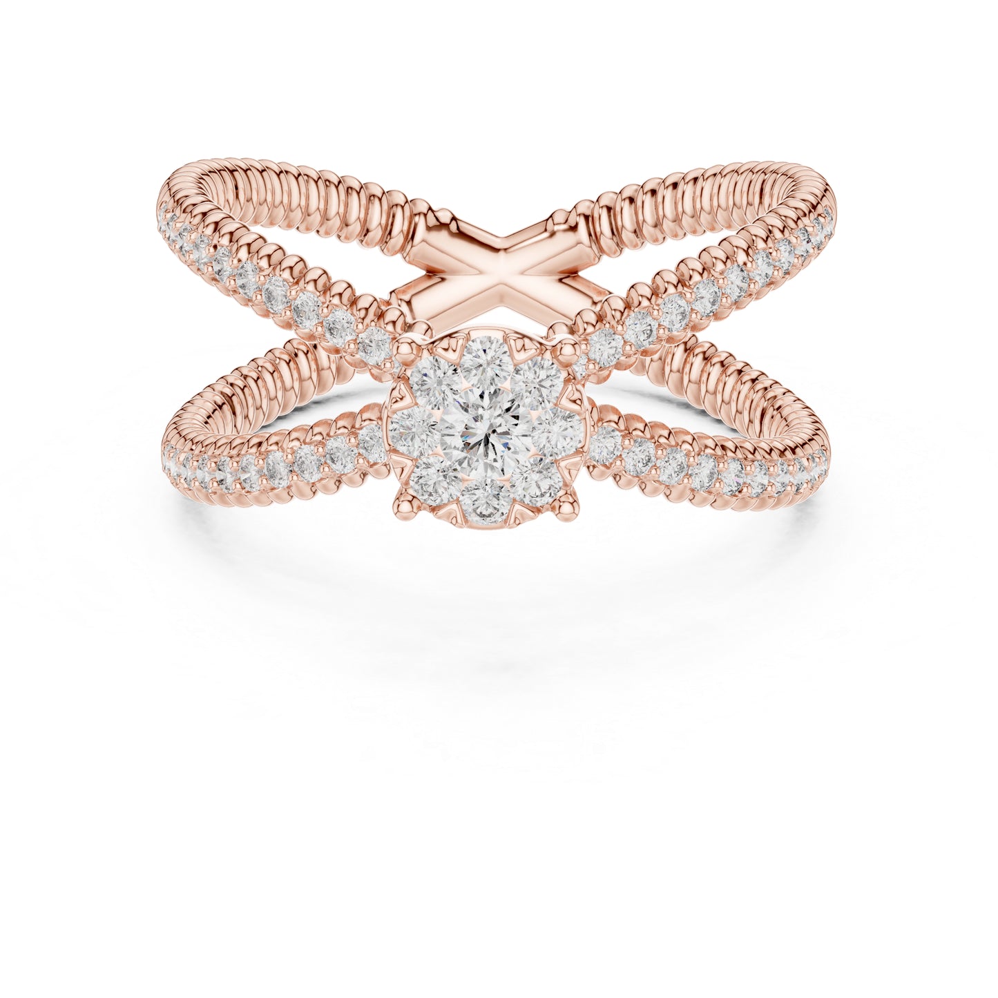 18K Yellow Gold Round Lab-Grown Diamond Everyday Wear Ring for Women | Pure Carat