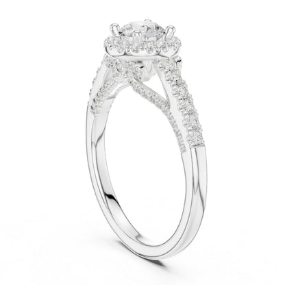 14K Yellow Gold Round Lab-Grown Diamond Ring for Women | Anniversary Gift | Pure Carat
