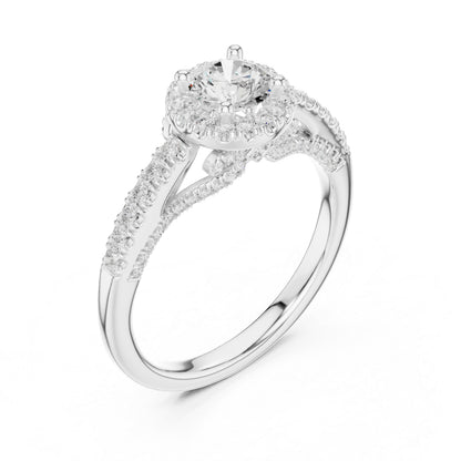 14K Yellow Gold Round Lab-Grown Diamond Ring for Women | Anniversary Gift | Pure Carat