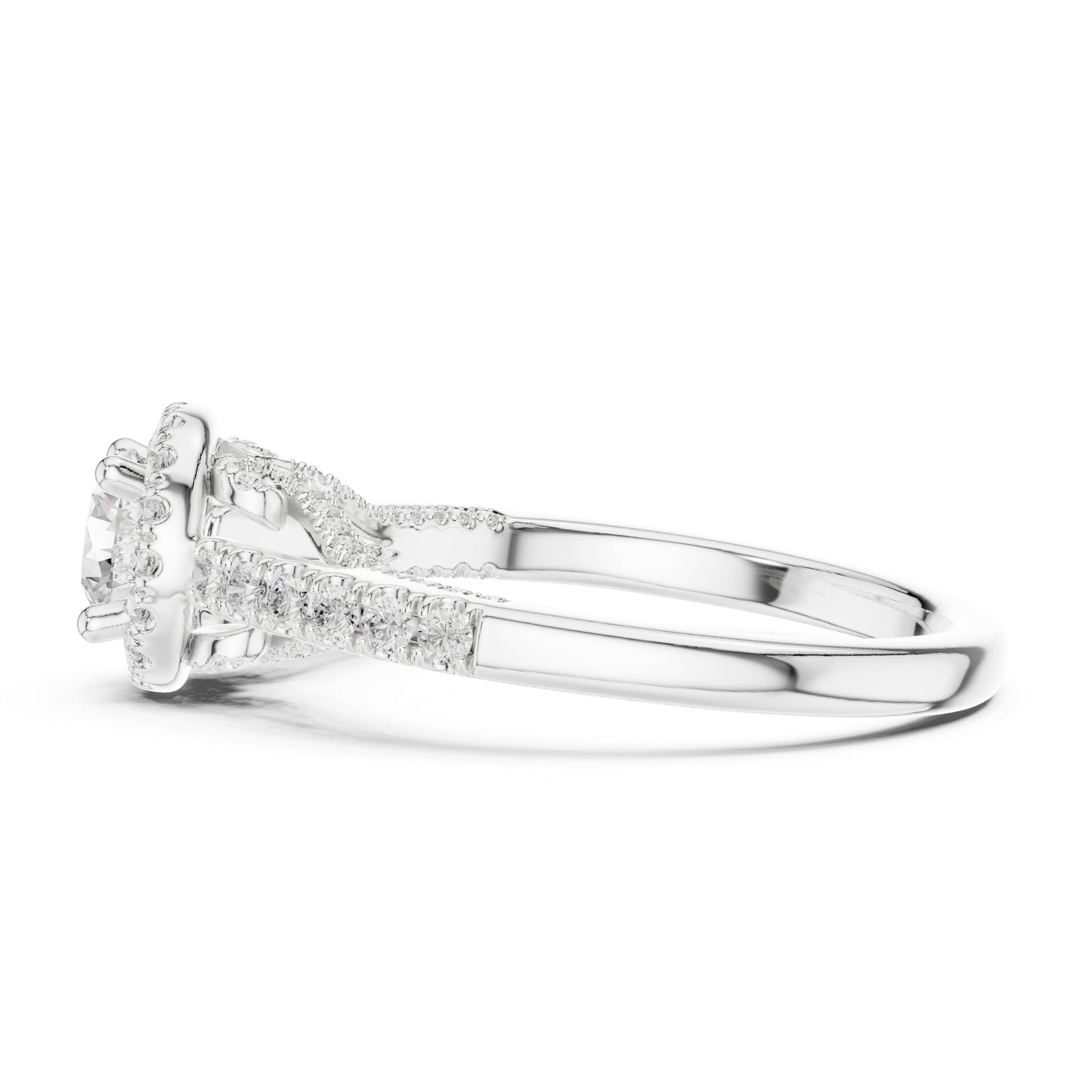 14K Yellow Gold Round Lab-Grown Diamond Ring for Women | Anniversary Gift | Pure Carat
