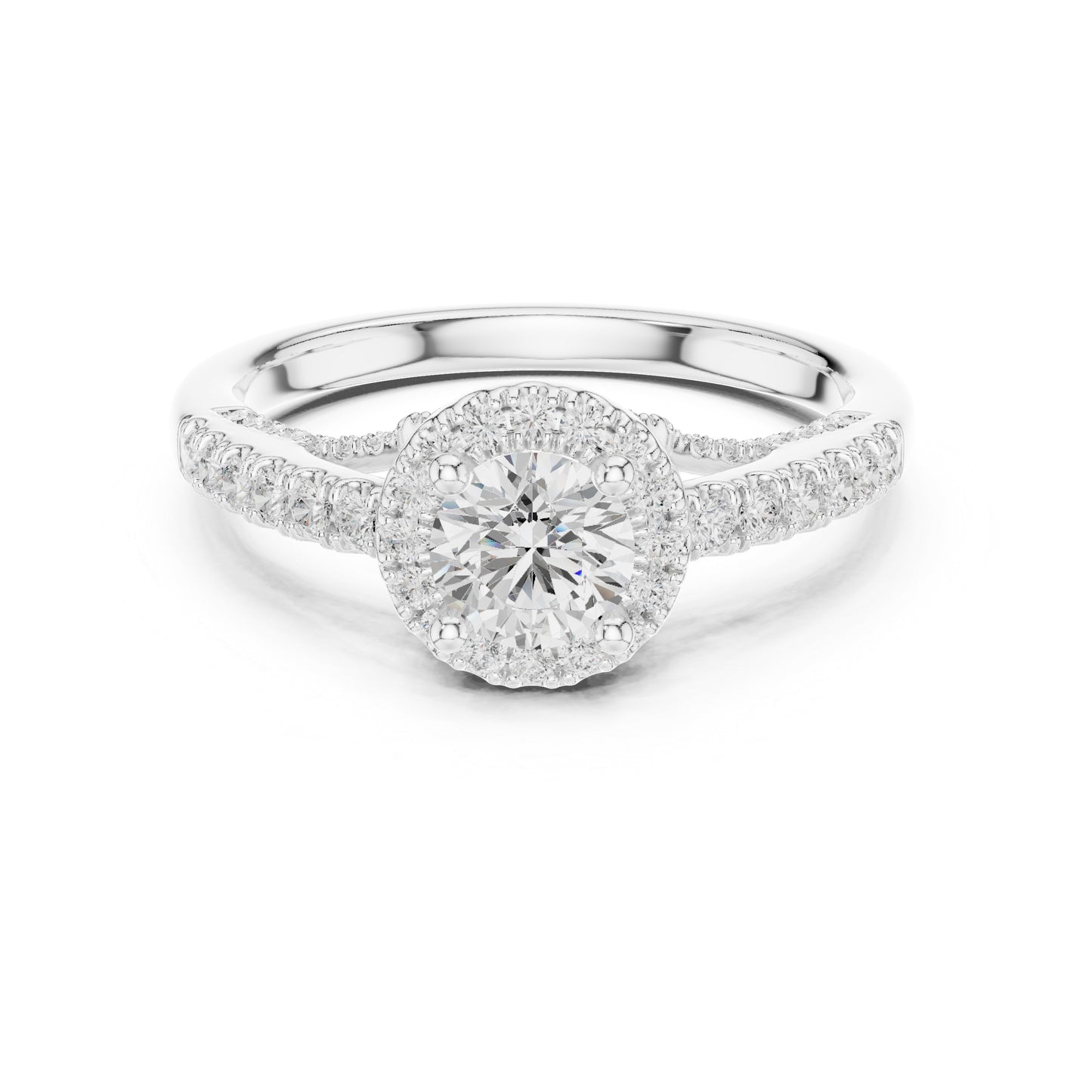 14K Yellow Gold Round Lab-Grown Diamond Ring for Women | Anniversary Gift | Pure Carat