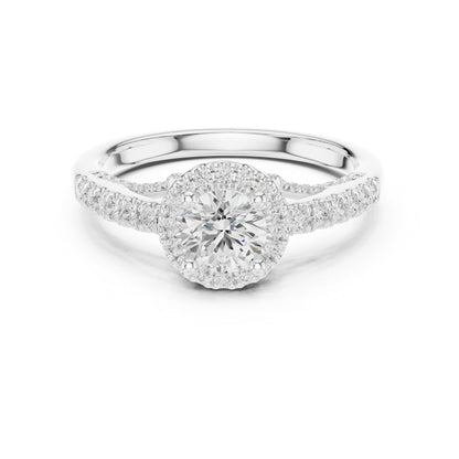 14K Yellow Gold Round Lab-Grown Diamond Ring for Women | Anniversary Gift | Pure Carat