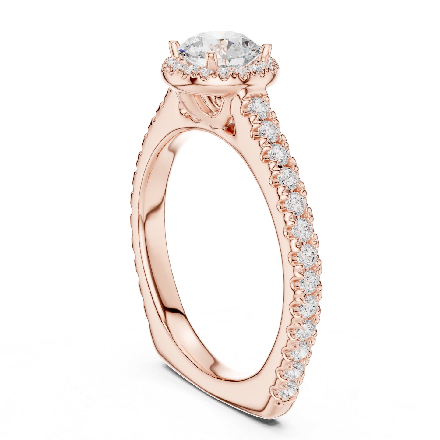 18K White Gold Round Lab-Grown Diamond Anniversary Gift Ring for Women | Pure Carat