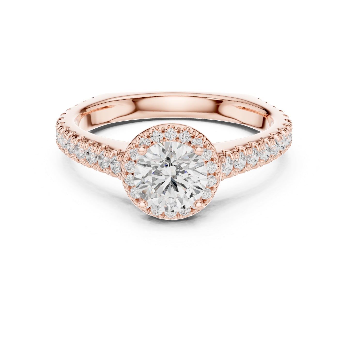 18K White Gold Round Lab-Grown Diamond Anniversary Gift Ring for Women | Pure Carat