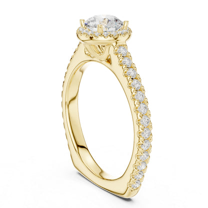 18K White Gold Round Lab-Grown Diamond Anniversary Gift Ring for Women | Pure Carat