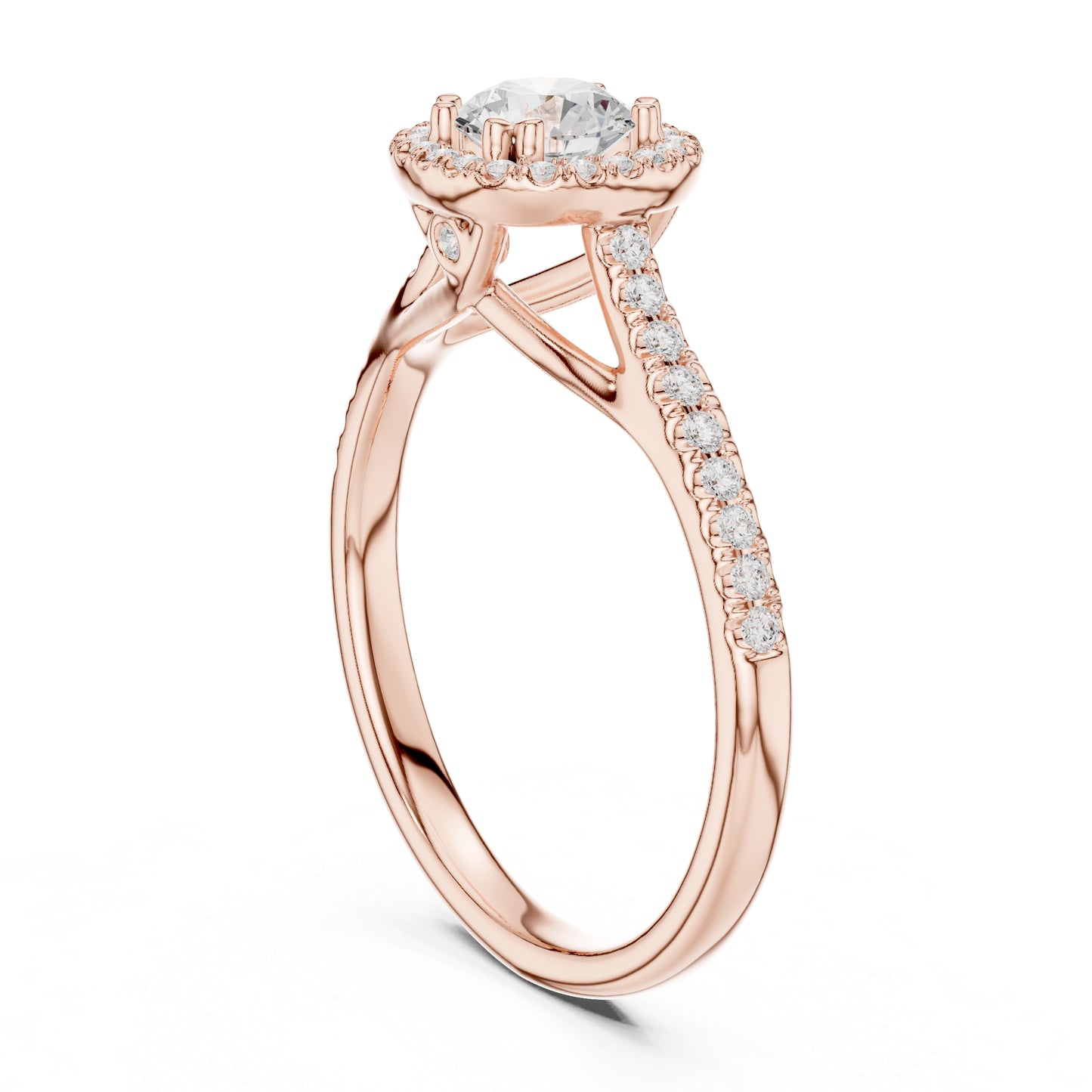 18K White Gold Round Lab-Grown Diamond Anniversary Gift Ring for Women | Pure Carat