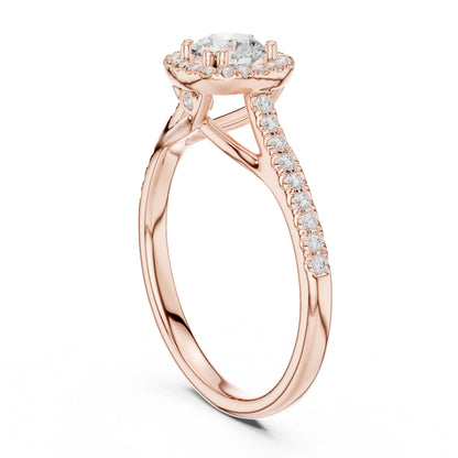 18K White Gold Round Lab-Grown Diamond Anniversary Gift Ring for Women | Pure Carat