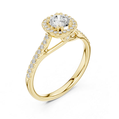 18K White Gold Round Lab-Grown Diamond Anniversary Gift Ring for Women | Pure Carat