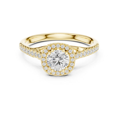 18K White Gold Round Lab-Grown Diamond Anniversary Gift Ring for Women | Pure Carat