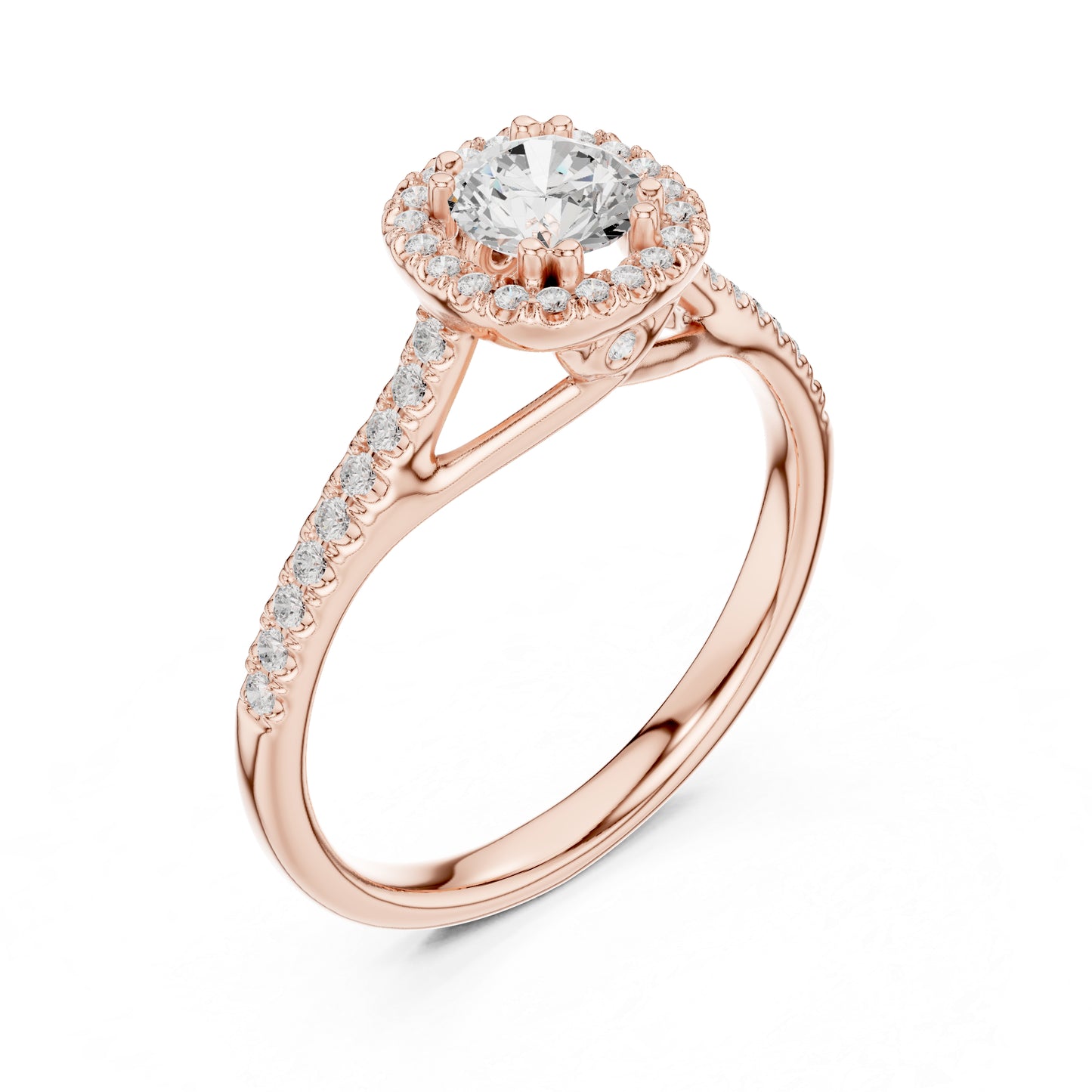 18K White Gold Round Lab-Grown Diamond Anniversary Gift Ring for Women | Pure Carat