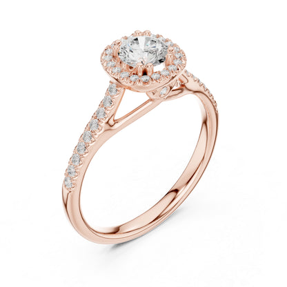 18K White Gold Round Lab-Grown Diamond Anniversary Gift Ring for Women | Pure Carat