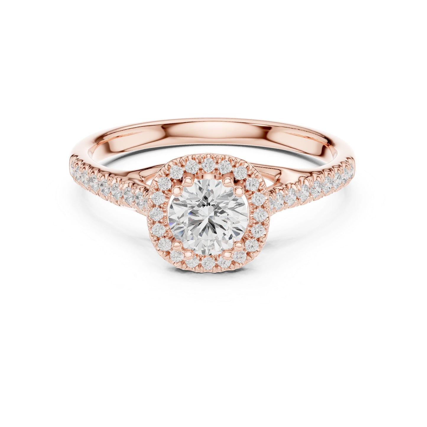 18K White Gold Round Lab-Grown Diamond Anniversary Gift Ring for Women | Pure Carat