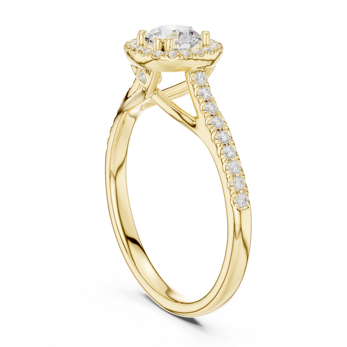 18K White Gold Round Lab-Grown Diamond Anniversary Gift Ring for Women | Pure Carat