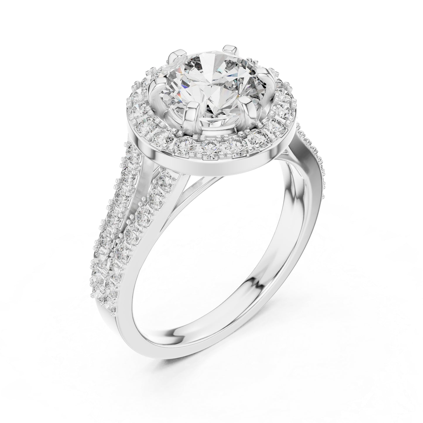 Round Lab-Grown Diamond Drop Ring in 18K Yellow Gold for Women - Pure Carat