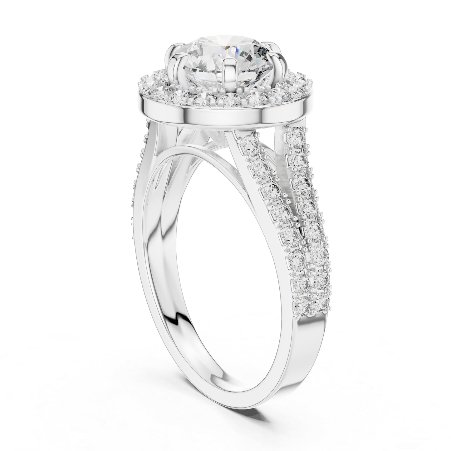 Round Lab-Grown Diamond Drop Ring in 18K Yellow Gold for Women - Pure Carat