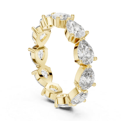 Pear Cut Lab-Grown Diamond Ring in 18K White Gold – Pure Carat