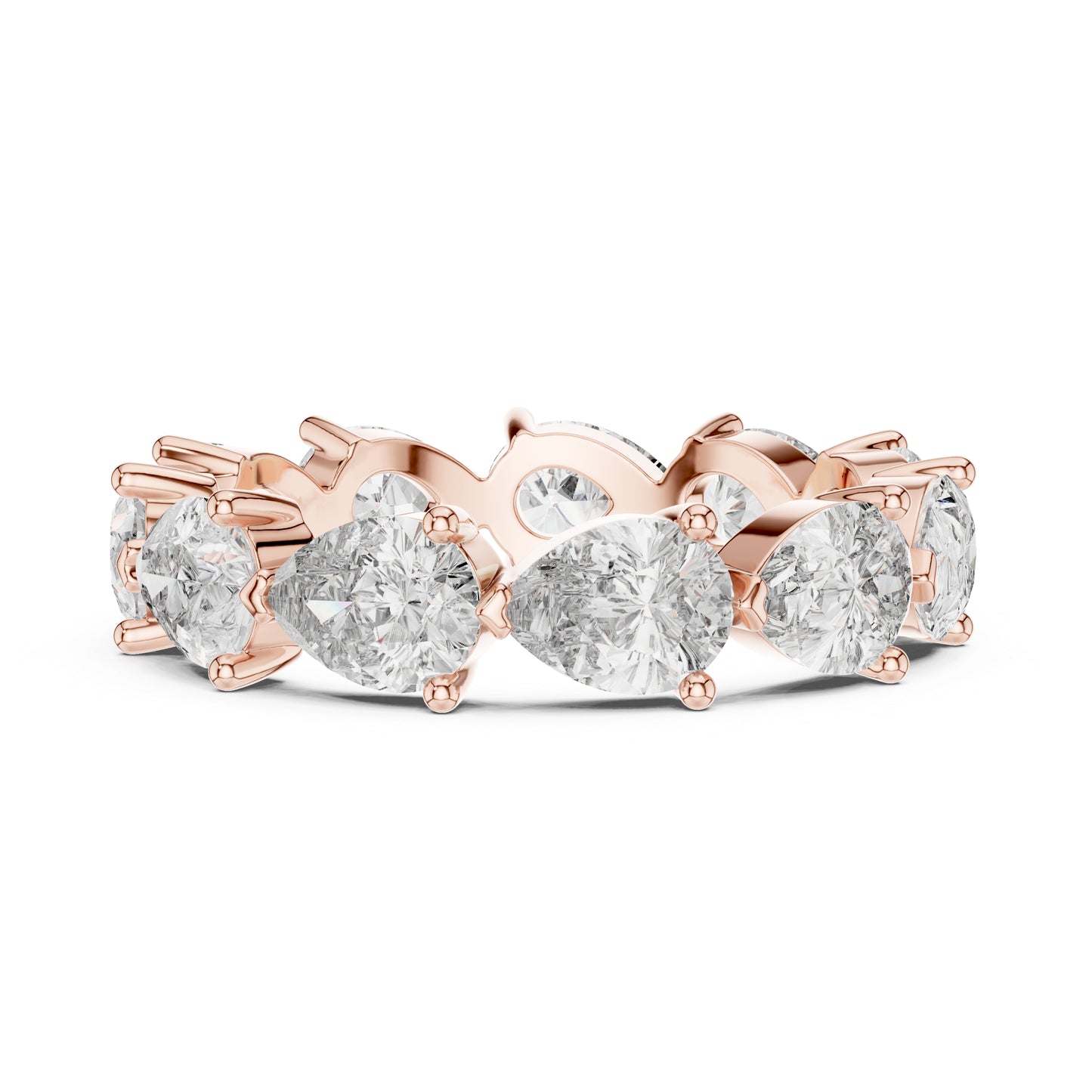 Pear Cut Lab-Grown Diamond Ring in 18K White Gold – Pure Carat