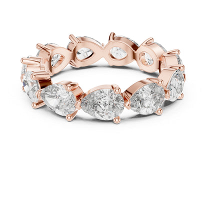 Pear Cut Lab-Grown Diamond Ring in 18K White Gold – Pure Carat