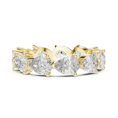 Pear Cut Lab-Grown Diamond Ring in 18K White Gold – Pure Carat