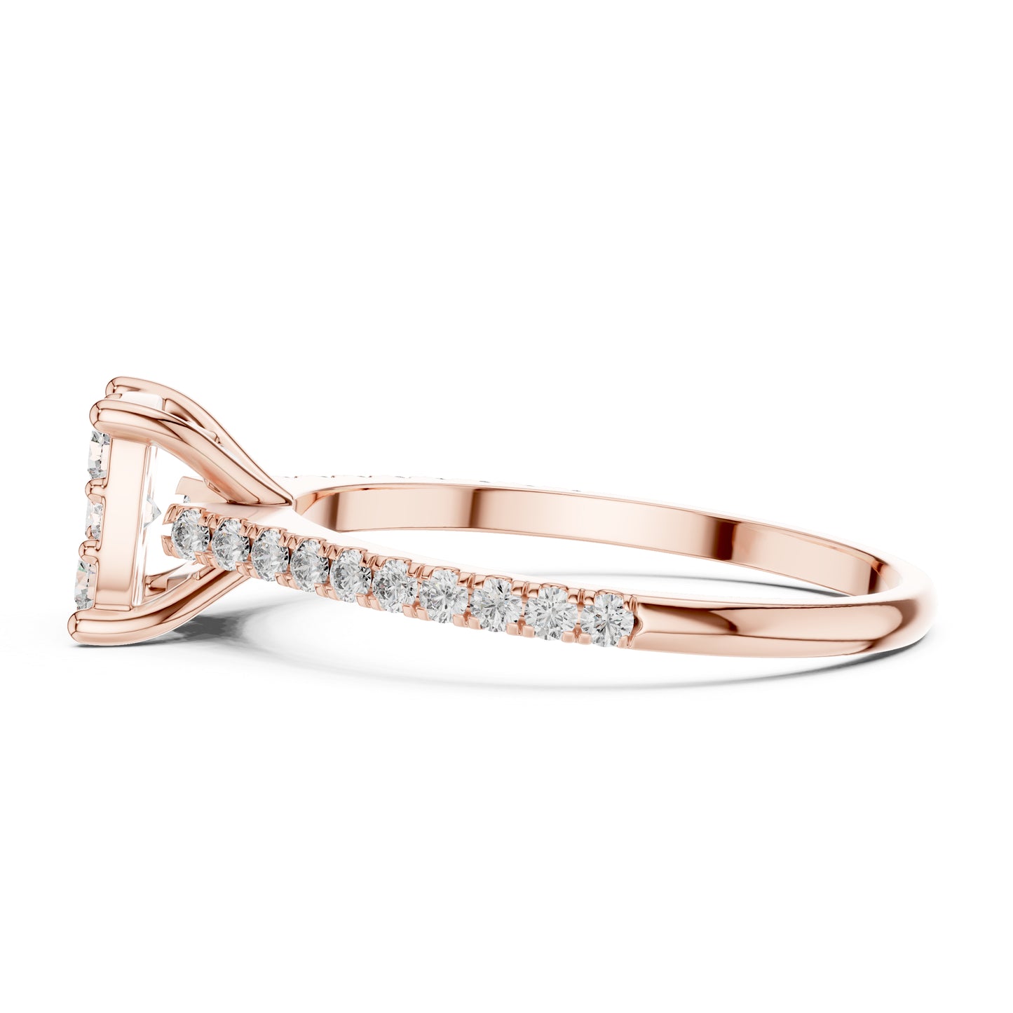 Pure Carat 14K Yellow Gold Ring with Round Lab-Grown Diamond – Women’s Office Jewellery