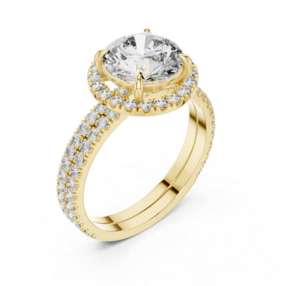 Women’s Everyday Round Lab-Grown Diamond Ring in 14K Yellow Gold - Pure Carat