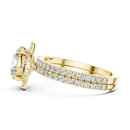 Women’s Everyday Round Lab-Grown Diamond Ring in 14K Yellow Gold - Pure Carat