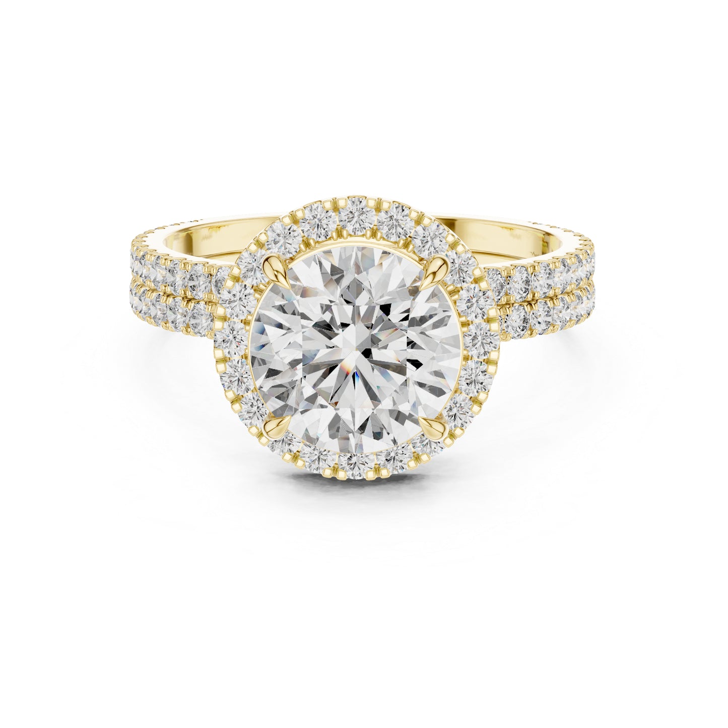Women’s Everyday Round Lab-Grown Diamond Ring in 14K Yellow Gold - Pure Carat