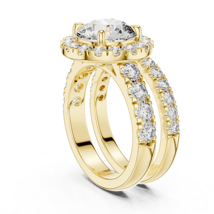 Round Lab-Grown Diamond Engagement Ring in 18K Rose Gold for Women – Pure Carat