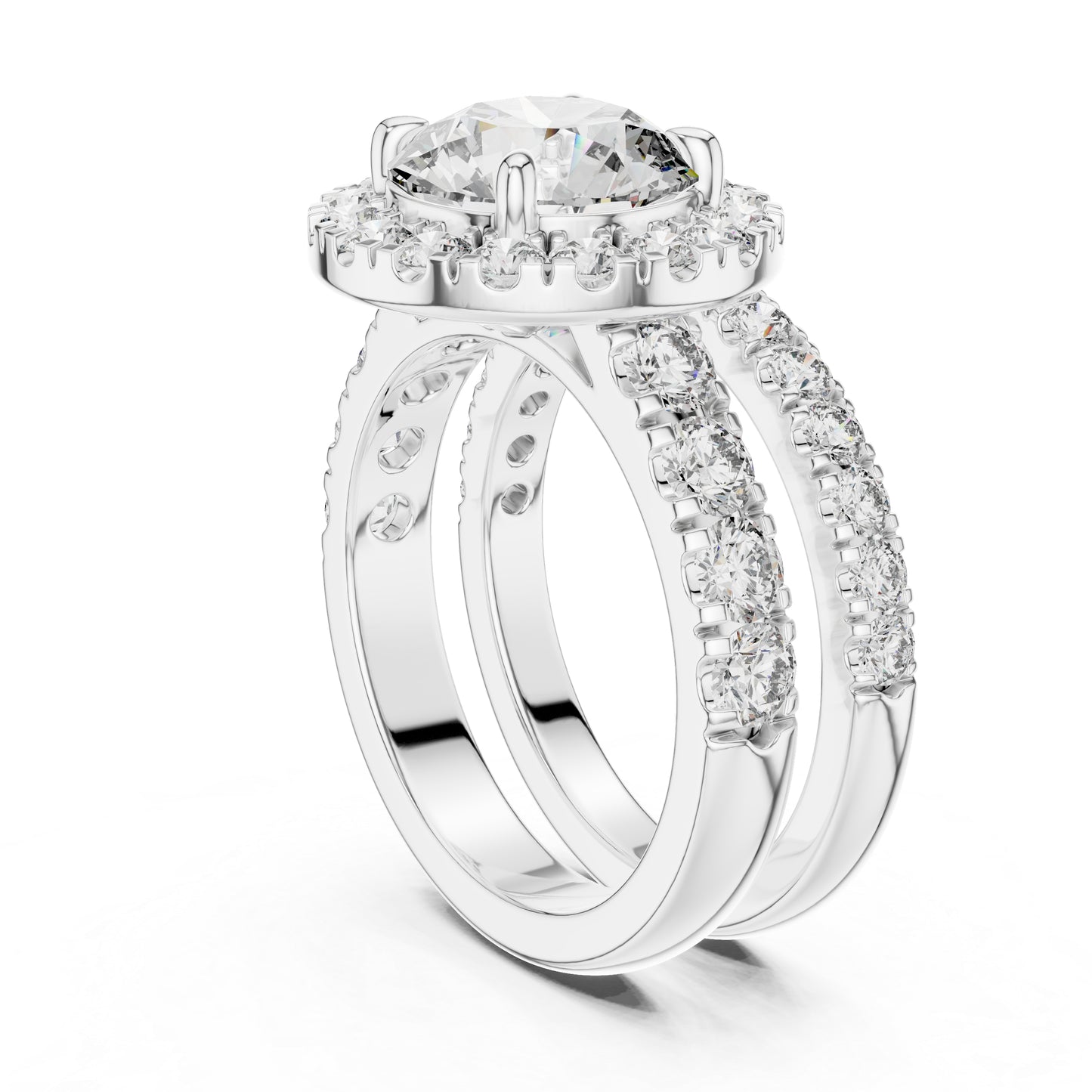 Round Lab-Grown Diamond Engagement Ring in 18K Rose Gold for Women – Pure Carat