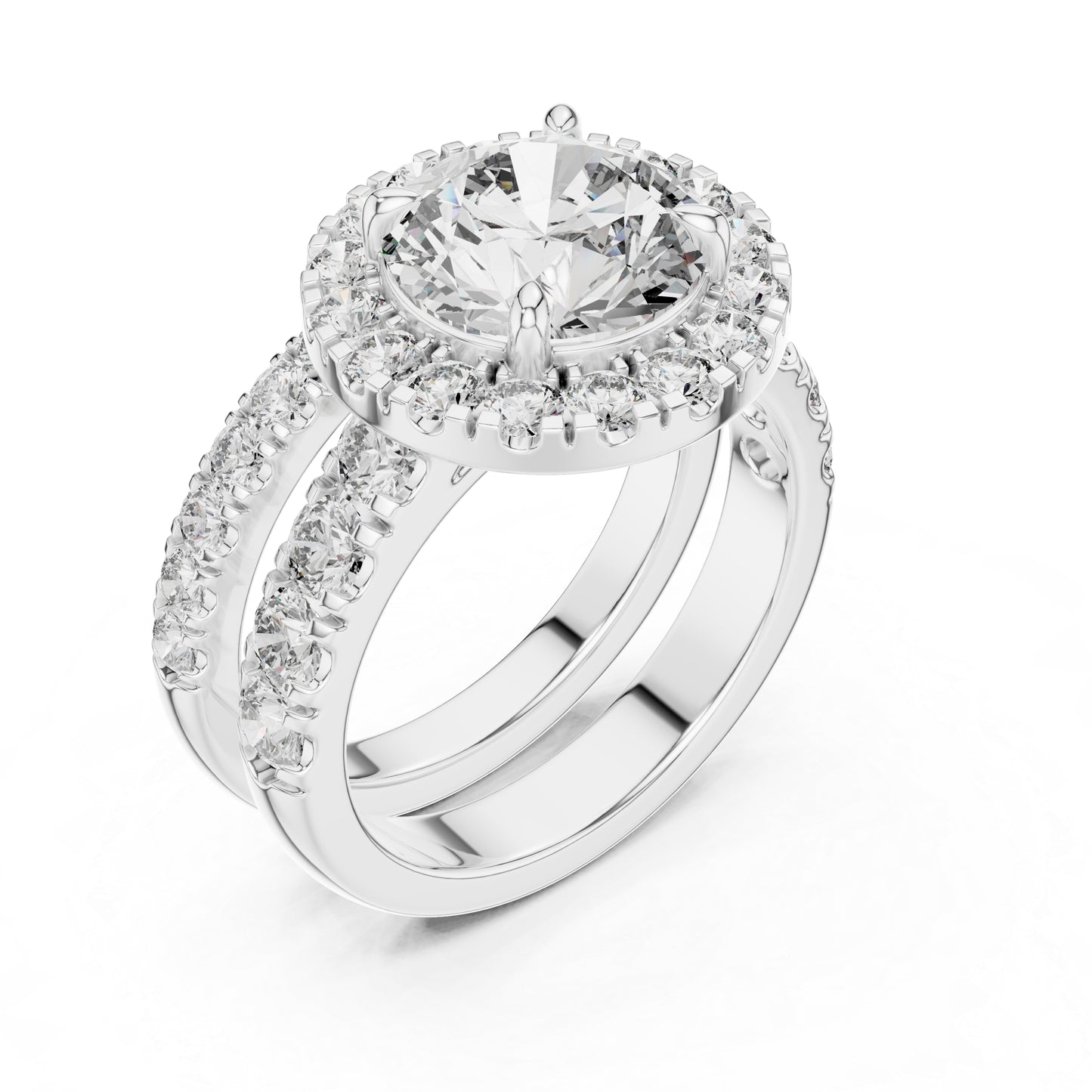 Round Lab-Grown Diamond Engagement Ring in 18K Rose Gold for Women – Pure Carat