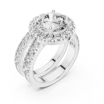 Round Lab-Grown Diamond Engagement Ring in 18K Rose Gold for Women – Pure Carat