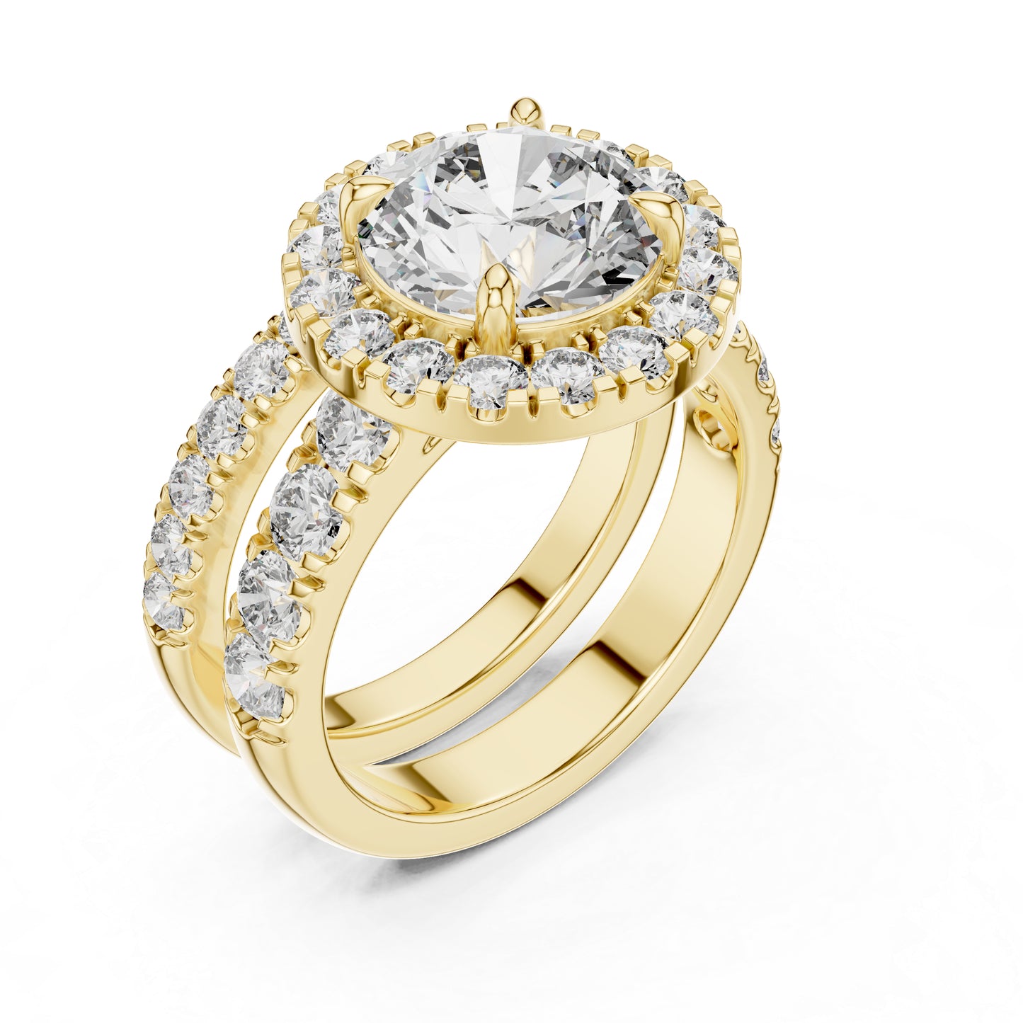 Round Lab-Grown Diamond Engagement Ring in 18K Rose Gold for Women – Pure Carat