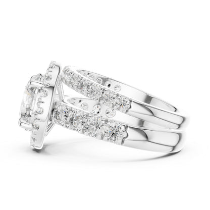 Round Lab-Grown Diamond Engagement Ring in 18K Rose Gold for Women – Pure Carat
