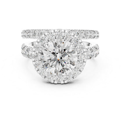 Round Lab-Grown Diamond Engagement Ring in 18K Rose Gold for Women – Pure Carat