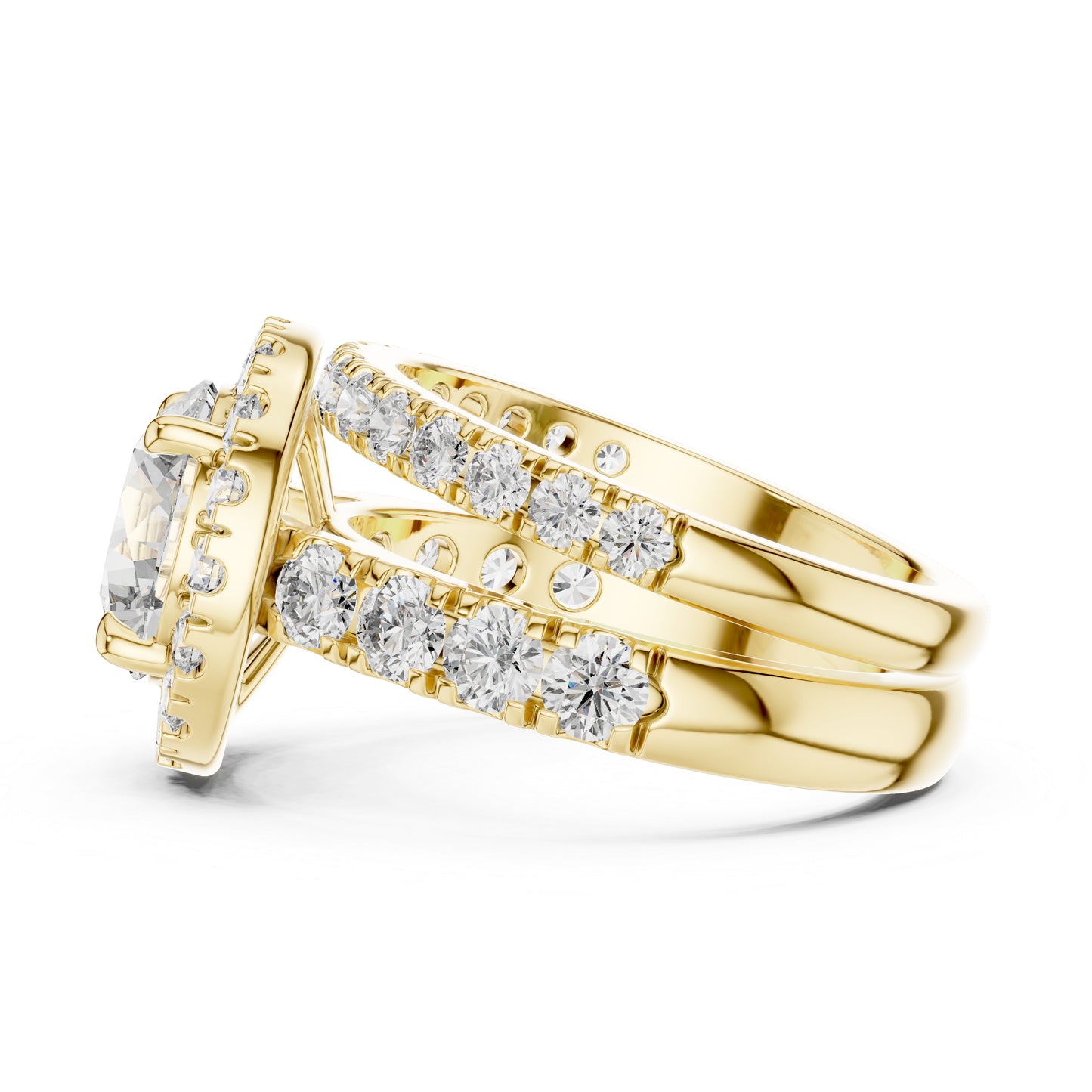 Round Lab-Grown Diamond Engagement Ring in 18K Rose Gold for Women – Pure Carat