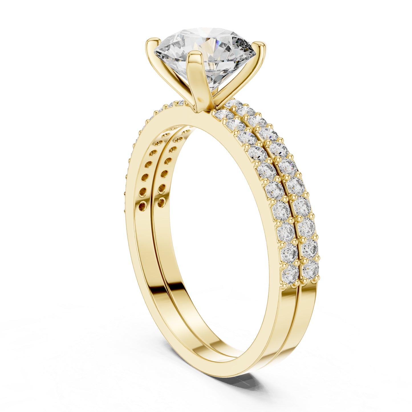 14K White Gold Round Lab-Grown Diamond Drop Ring for Women – Anniversary Gift - Pure Carat