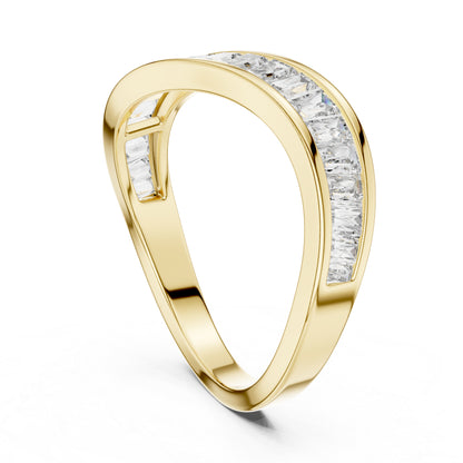 Pure Carat 18K Yellow Gold Bug Cut Lab-Grown Diamond Ring – Women’s Office Jewellery