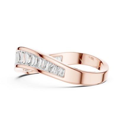 Pure Carat 18K Yellow Gold Bug Cut Lab-Grown Diamond Ring – Women’s Office Jewellery