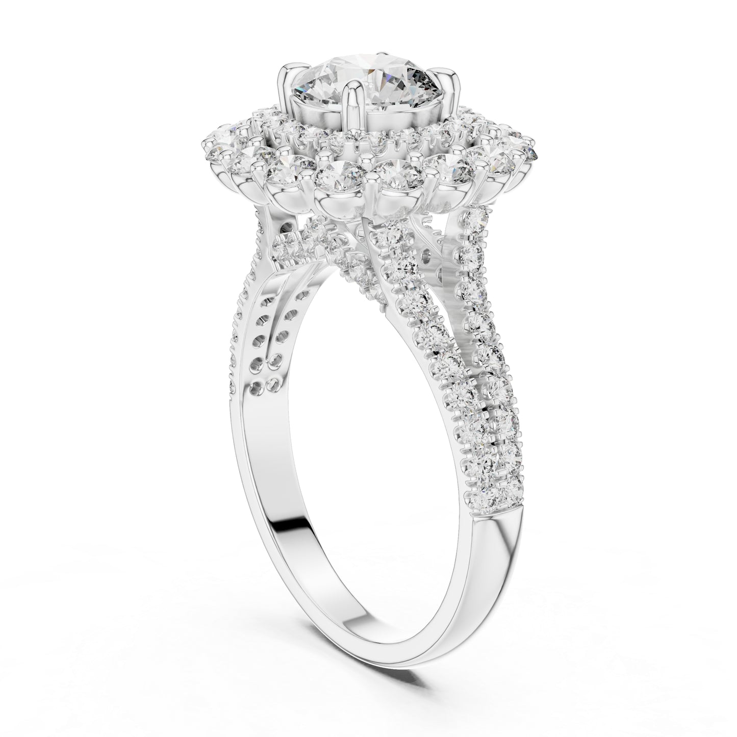 Women’s Wedding Round Lab-Grown Diamond Ring in 14K Yellow Gold - Pure Carat