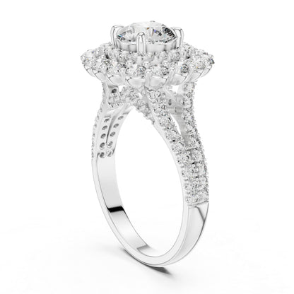 Women’s Wedding Round Lab-Grown Diamond Ring in 14K Yellow Gold - Pure Carat
