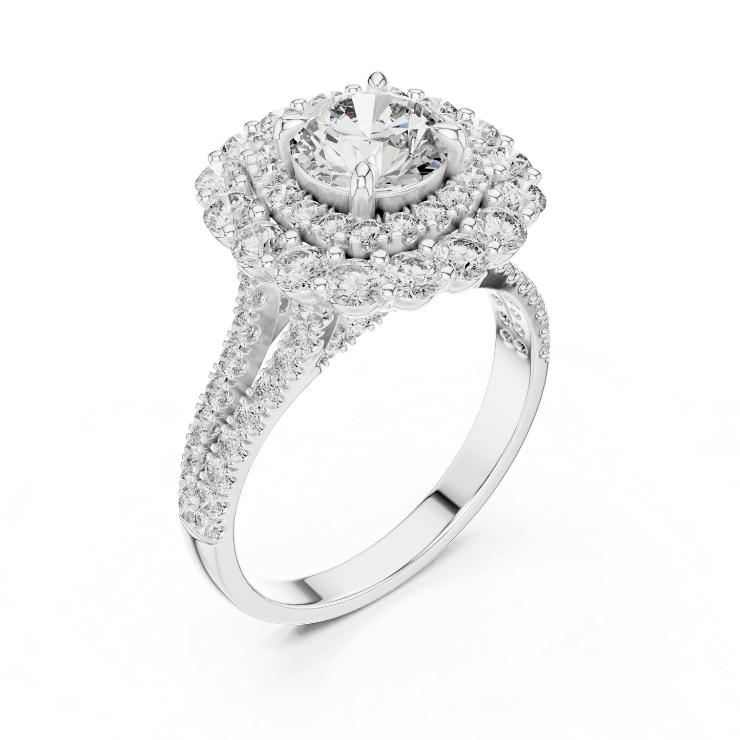 Women’s Wedding Round Lab-Grown Diamond Ring in 14K Yellow Gold - Pure Carat