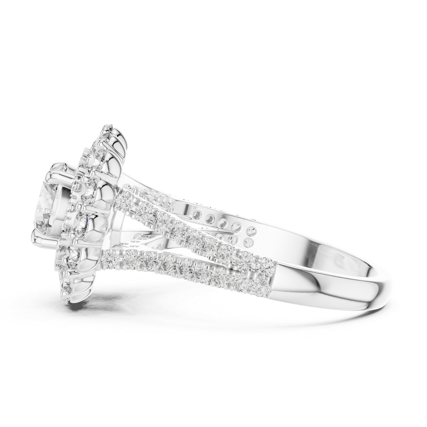 Women’s Wedding Round Lab-Grown Diamond Ring in 14K Yellow Gold - Pure Carat