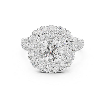 Women’s Wedding Round Lab-Grown Diamond Ring in 14K Yellow Gold - Pure Carat