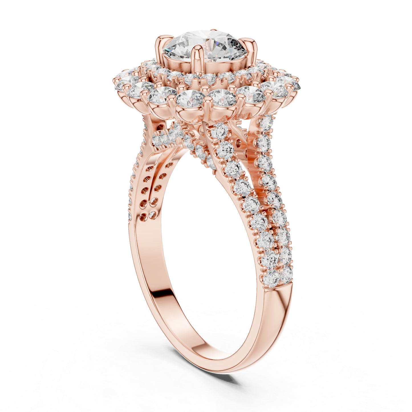 Women’s Wedding Round Lab-Grown Diamond Ring in 14K Yellow Gold - Pure Carat